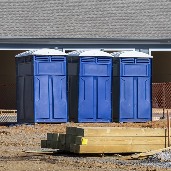 is there a specific order in which to place multiple porta potties in Vernon Center MN